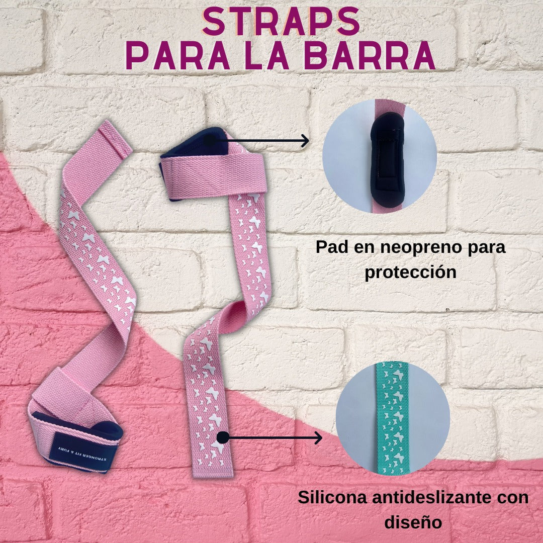 Straps Deluxe - Colección Stronger lavanda-levantamiento de pesas