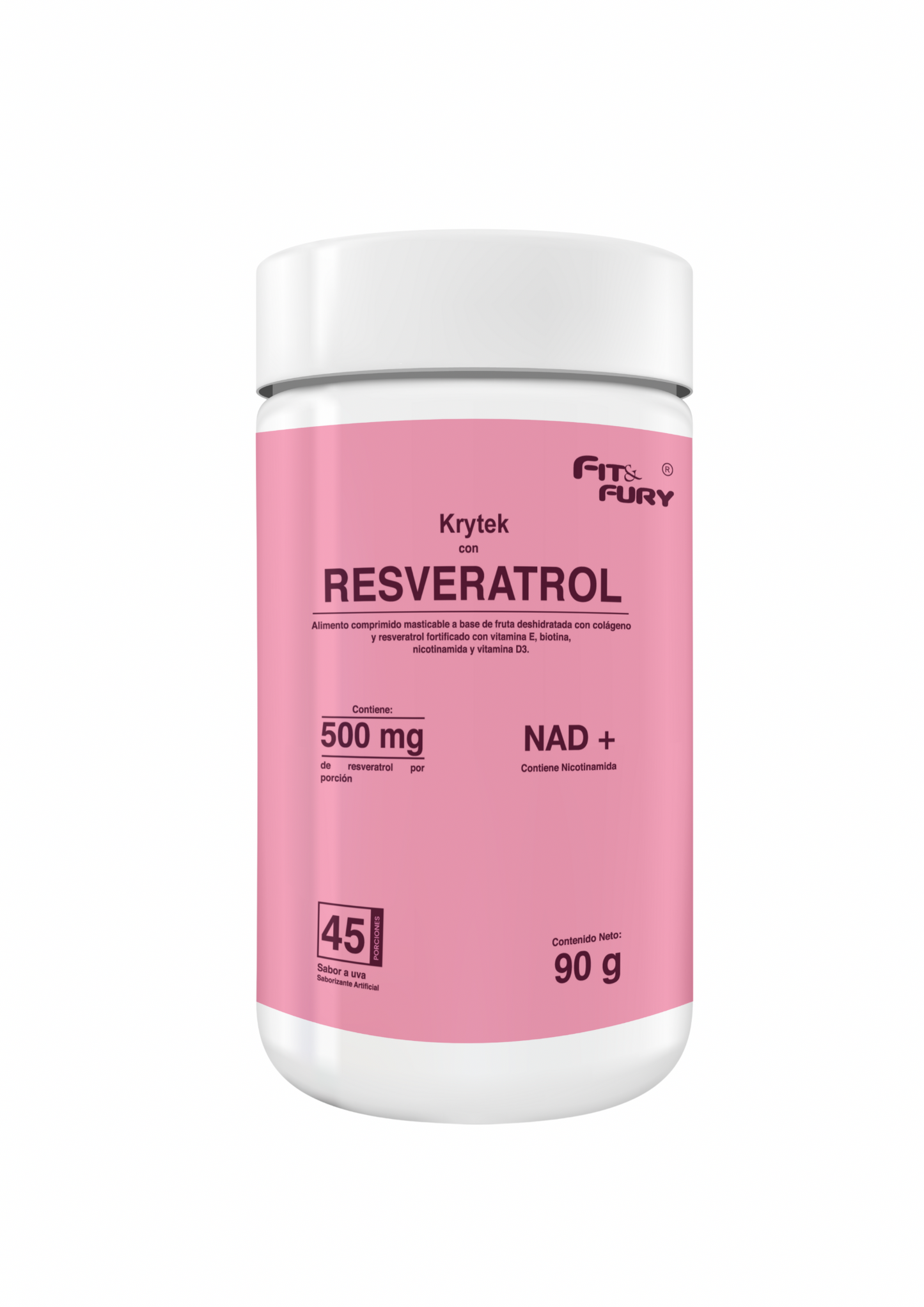 Resveratrol con colágeno hidrolizado•biotina•Nicotinamida•Vitamina E