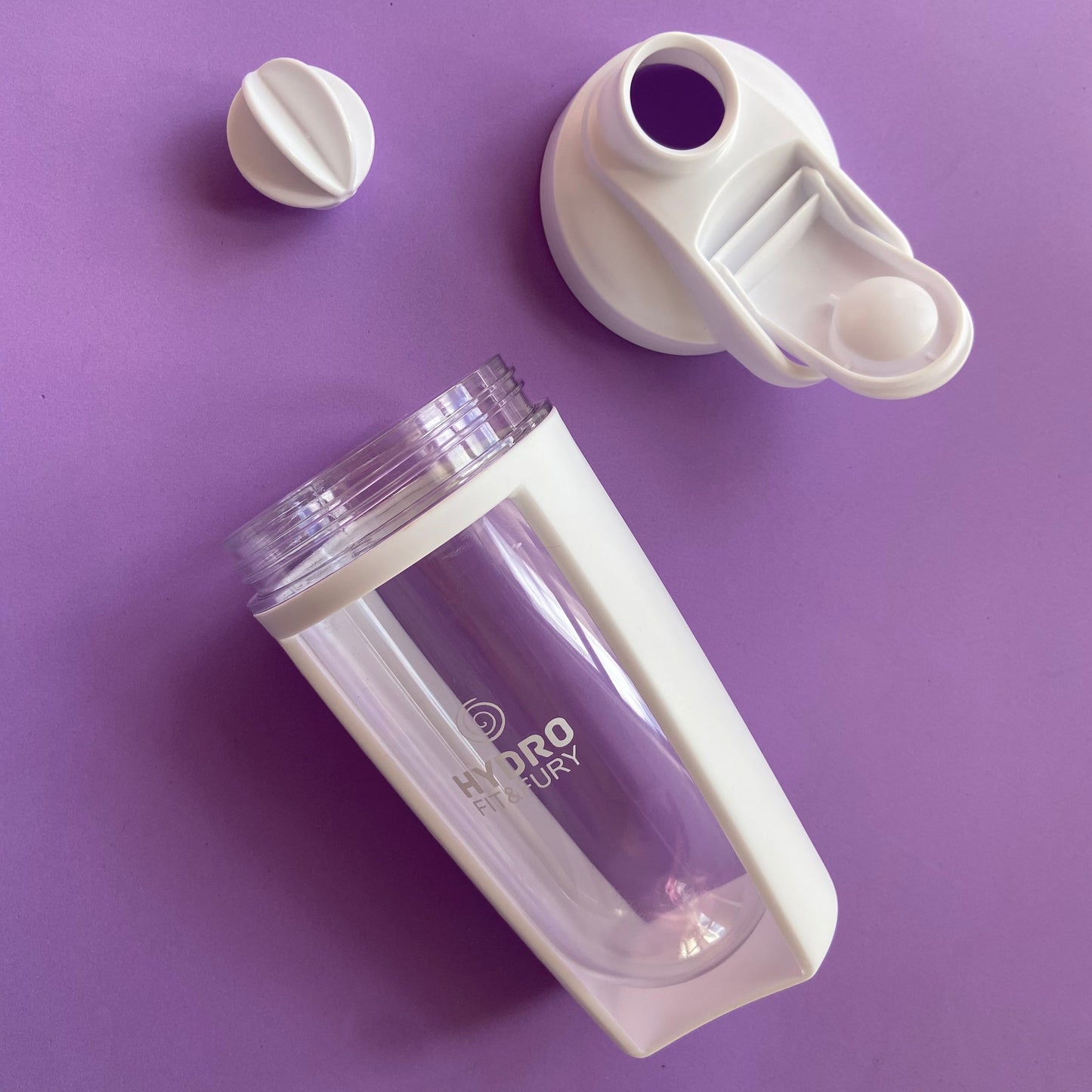 Shaker curvo | Vaso mezclador para suplementos | edición copo de nieve