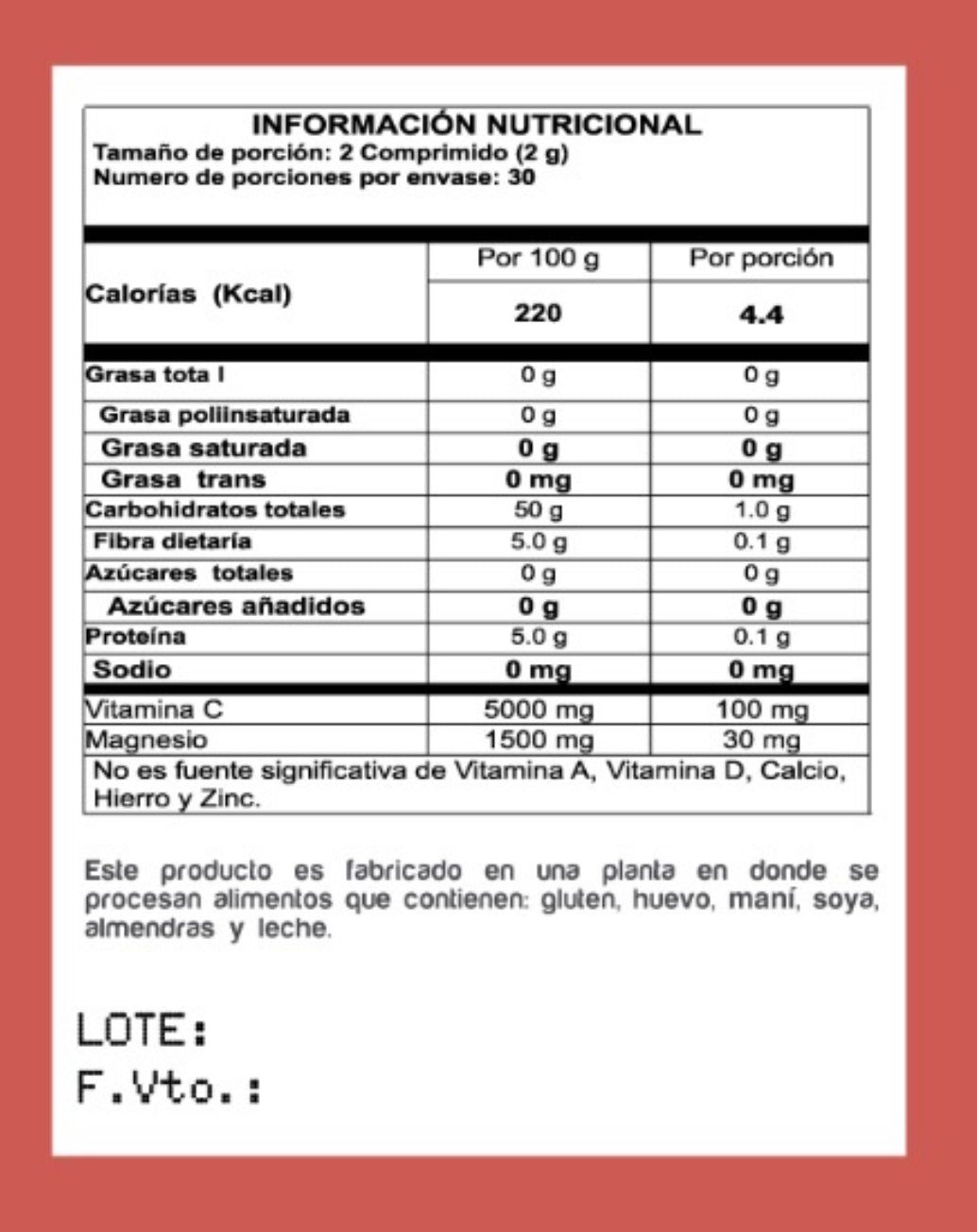 Vinagre de Manzana enriquecido con vitamina C