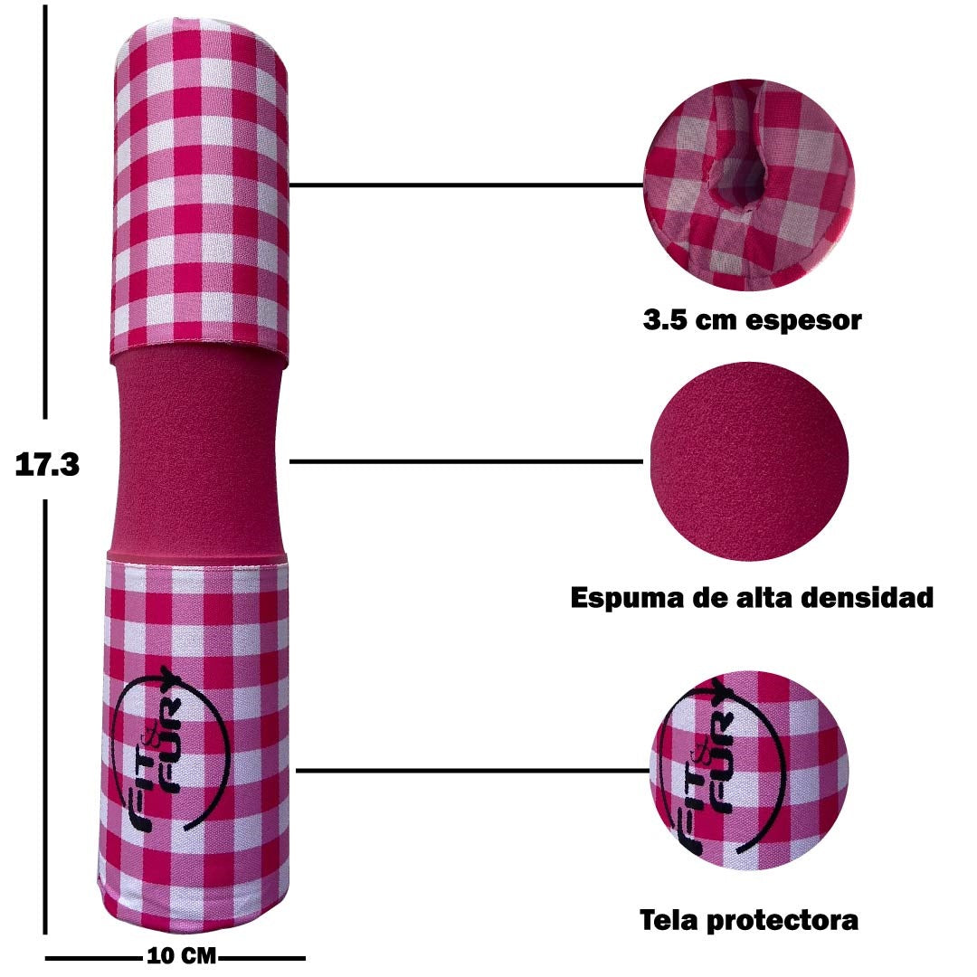 Espuma para la barra| Almohadilla de protección para la barra| Morado rombos Edición Pink Chess