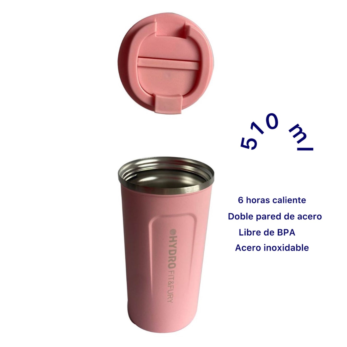 Termo Mug para café-Rosa
