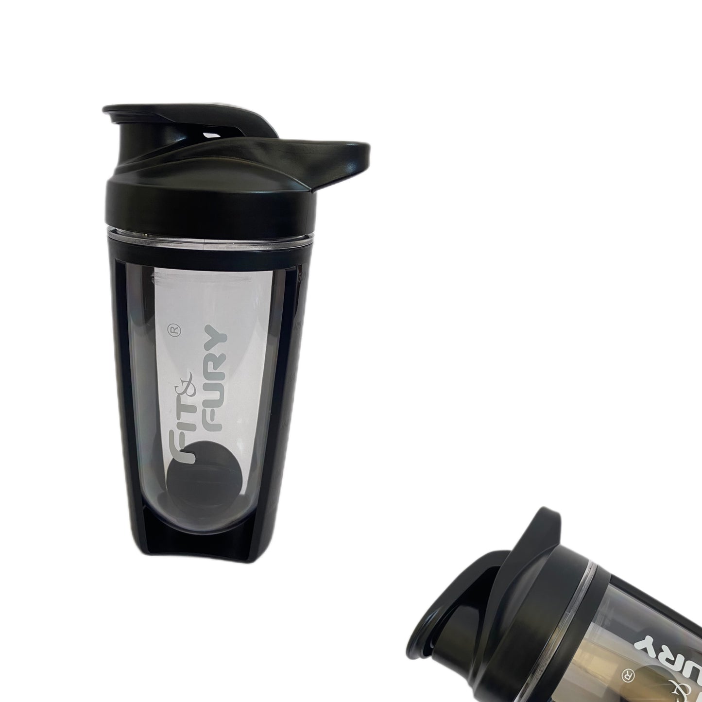 Shaker curvo | Vaso mezclador para suplementos | edición negro