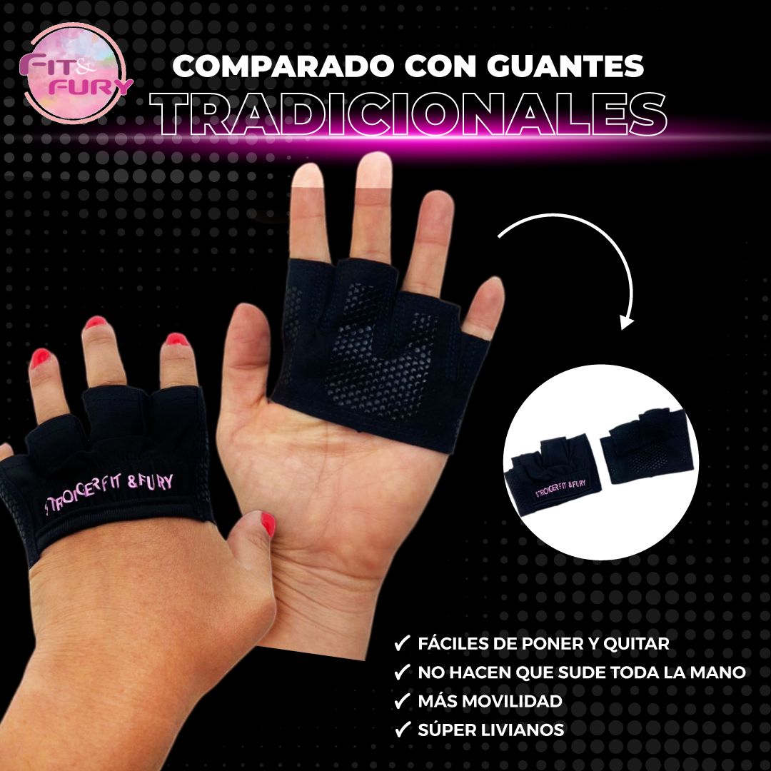 Guantes cortos para entrenar gym| guantes calleras| Performance negros