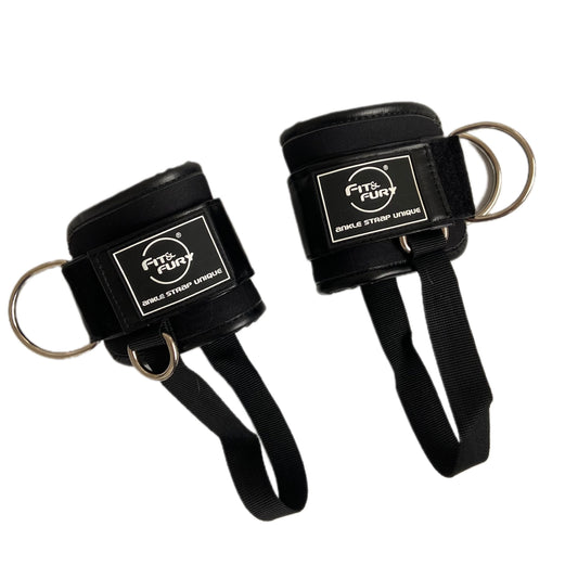 Tobilleras para la Polea baja Negro- Ankle straps 3pro