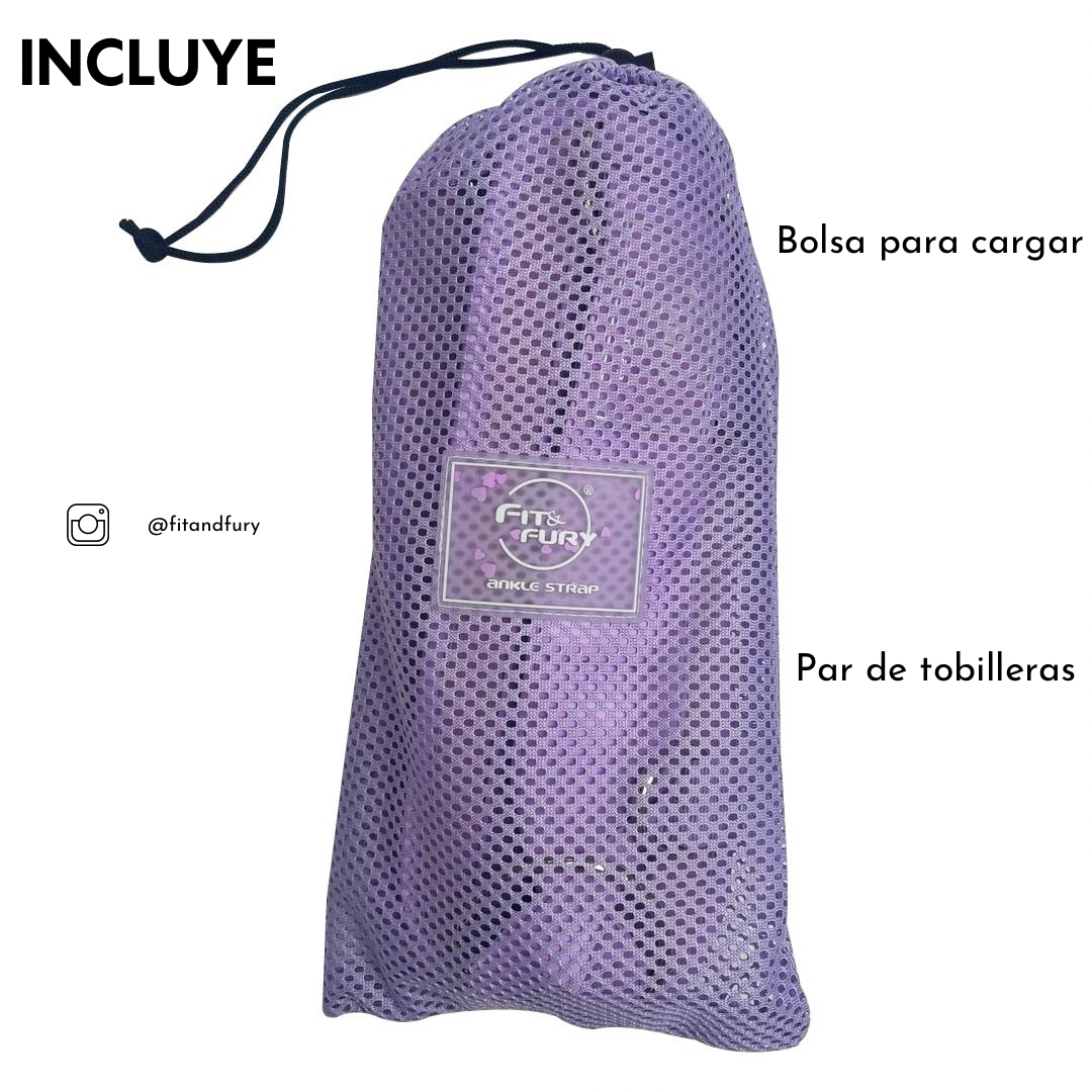 tobilleras gym con estuche para guardar fit ness colombia