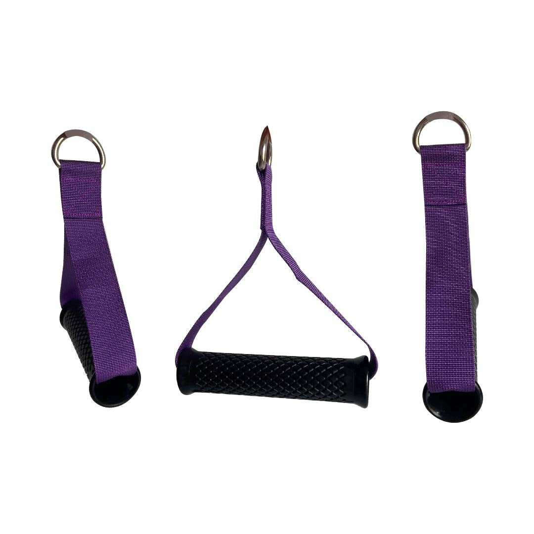 Agarres accesorio para máquina polea|Morado