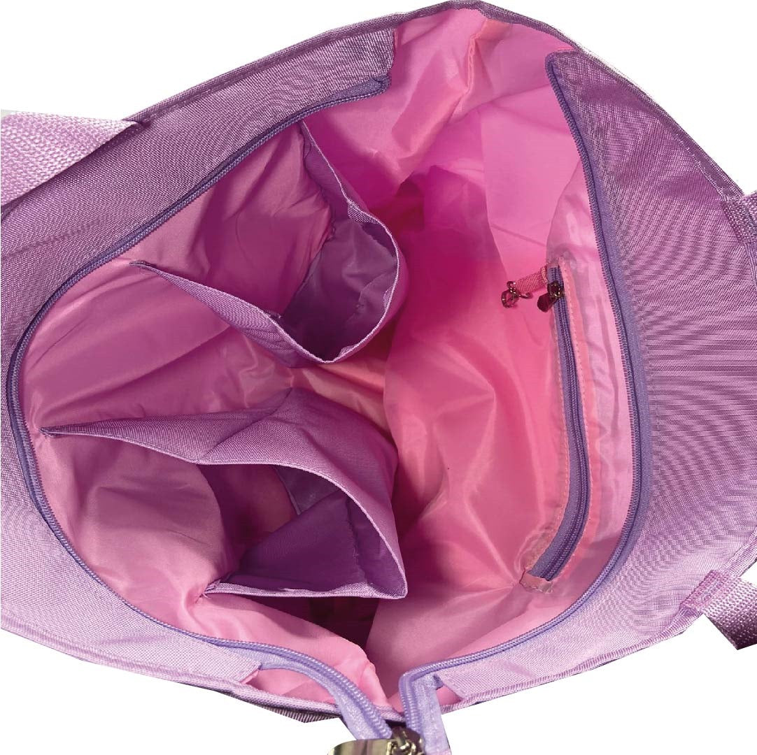 Tote Bag con compartimientos- Lila
