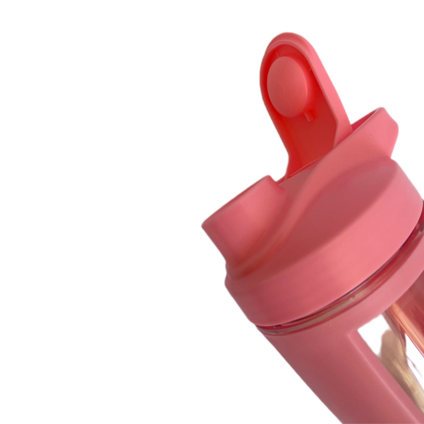 Shaker curvo | Vaso mezclador para suplementos | edición rosa