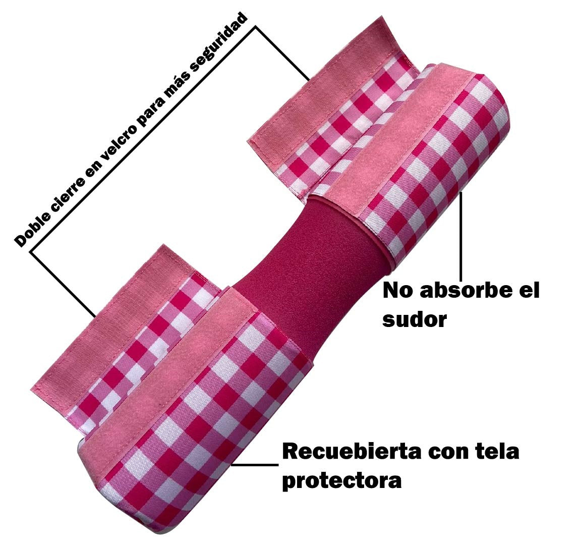 Espuma para la barra| Almohadilla de protección para la barra| Morado rombos Edición Pink Chess