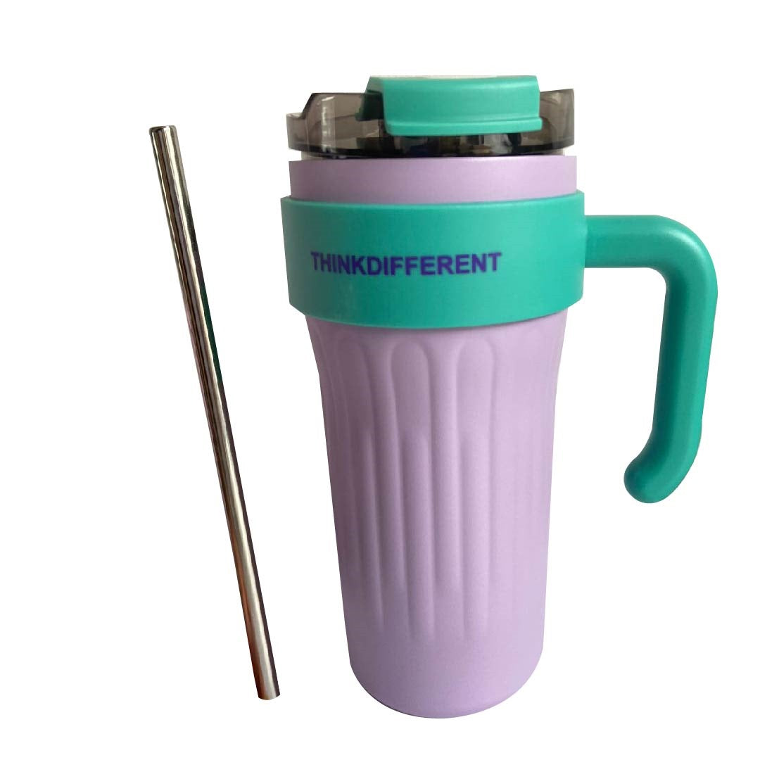 Termo térmico para agua 860 ml- con pitillo Think