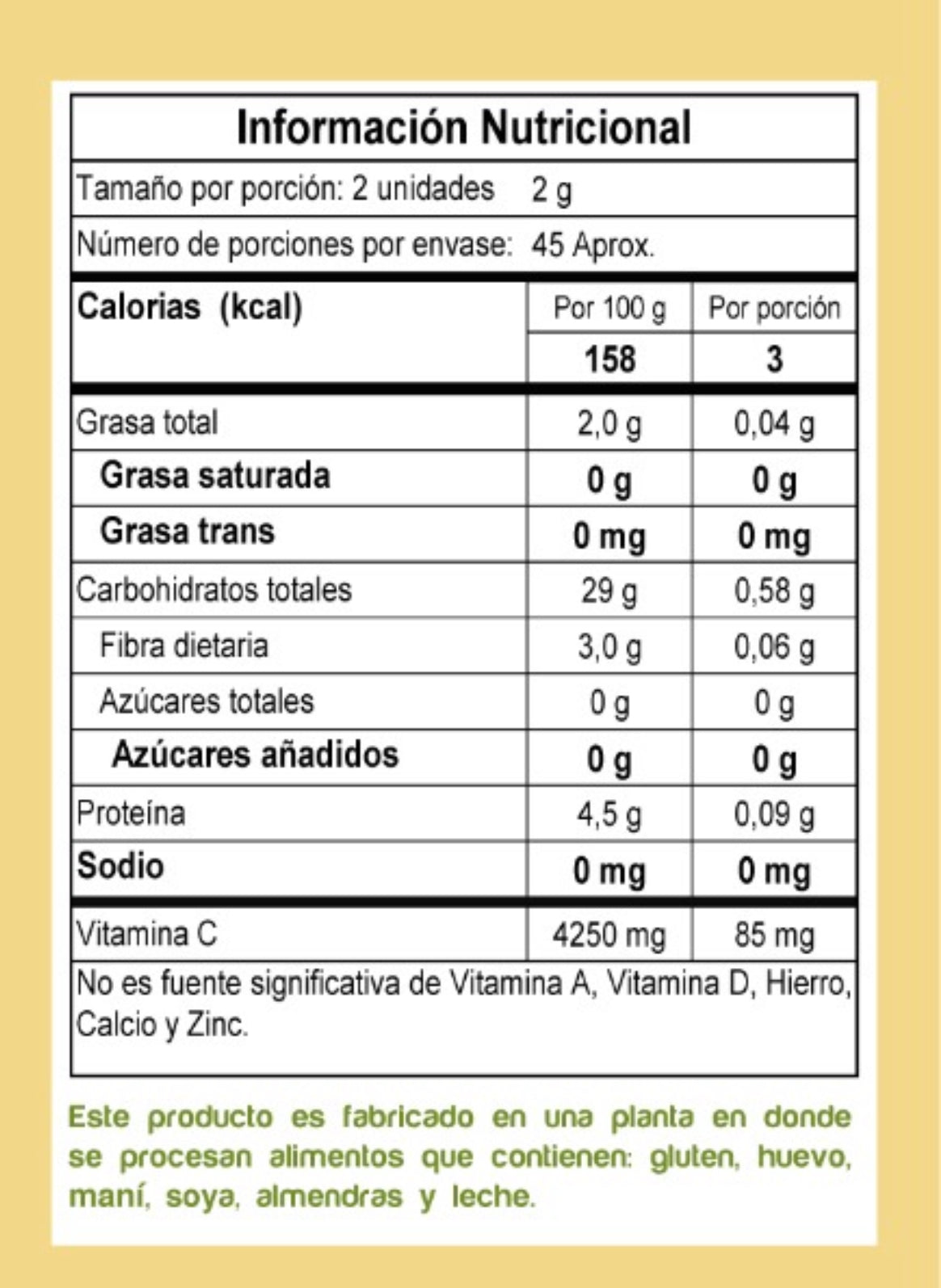 Probióticos y Probióticos masticables • Vitamina C • Lactobacillus