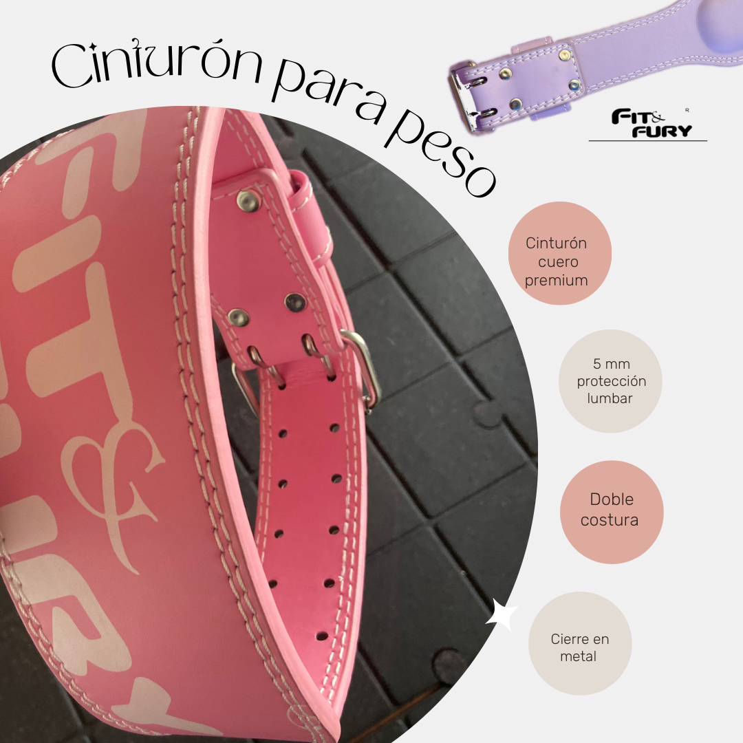 Cinturón para Peso Lumbar para Gimnasio - Soporte y Protección para Levantamiento de Pesas
- Colección Unique Rosa