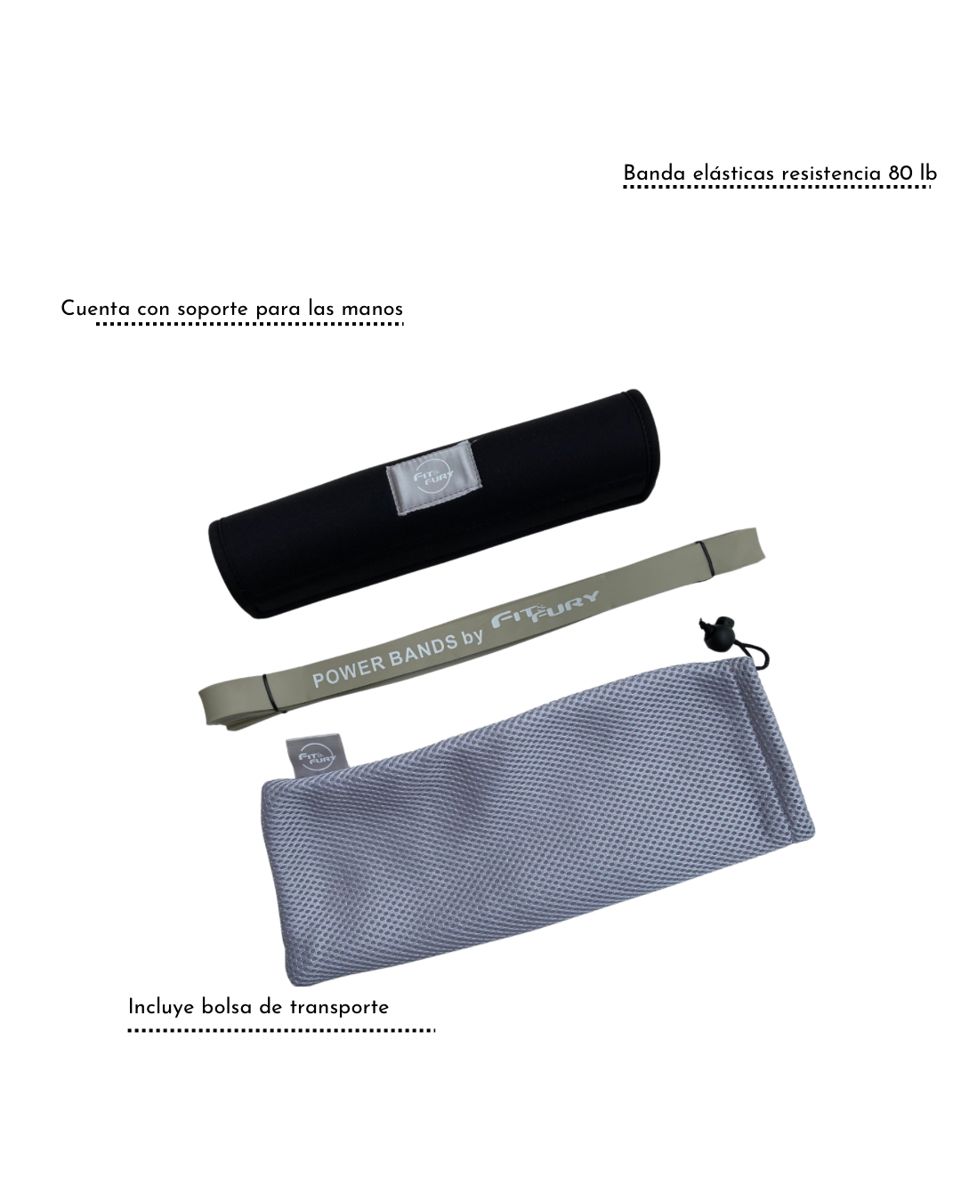 Banda elástica de resistencia para brazos