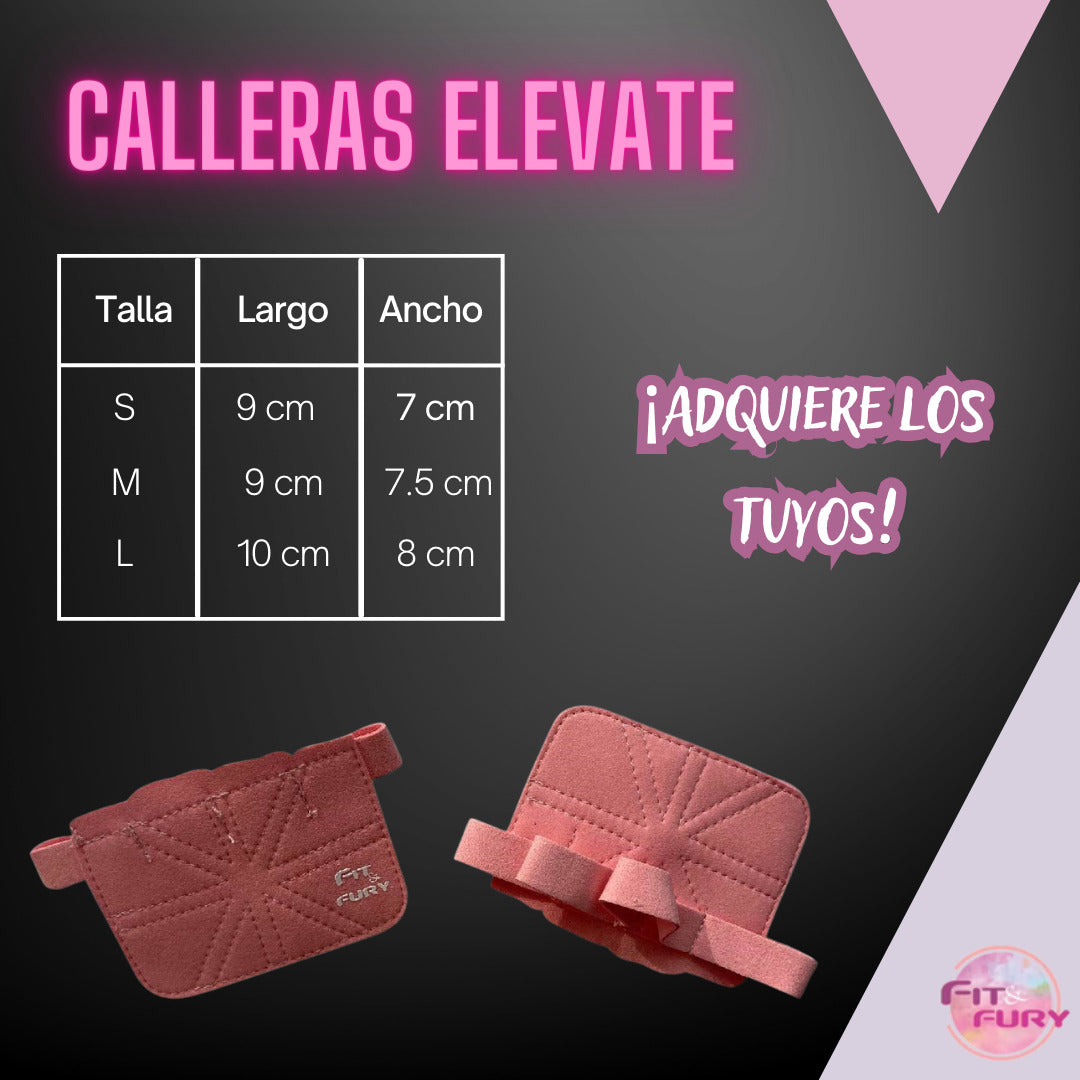 Calleras para entrenar gym| levantamiento de pesas| elevate Silver