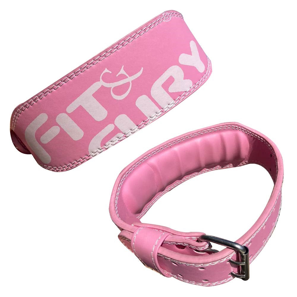 Cinturón para levantar peso gym en color rosado