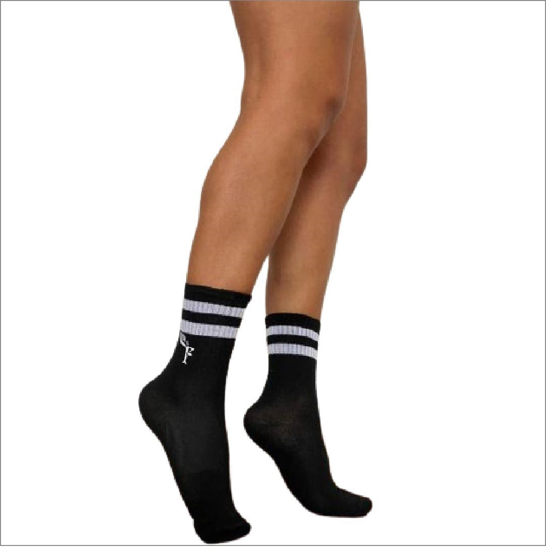 Medias deportivas cortas gym negras