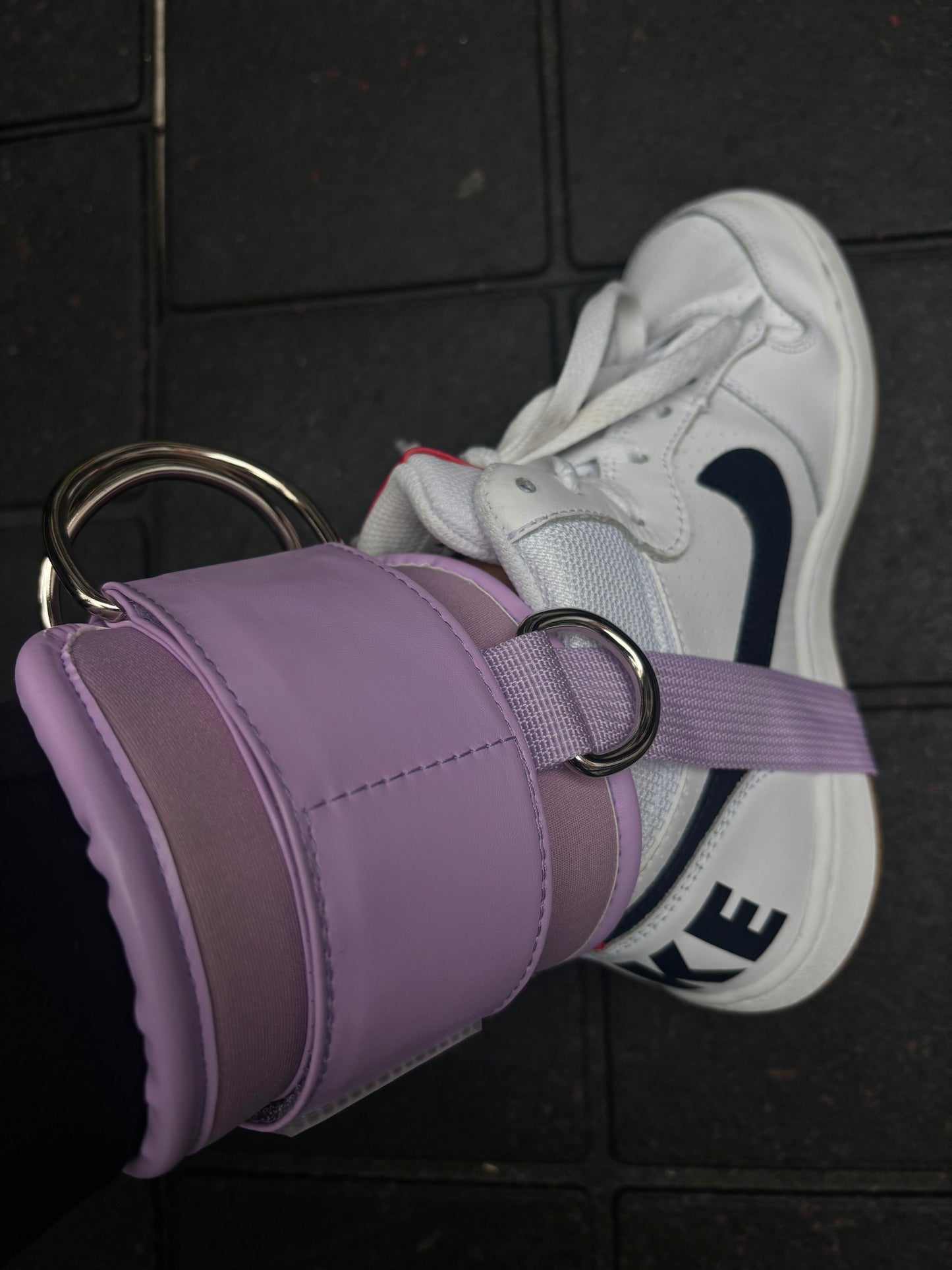 Tobilleras para la polea baja- Ankle Straps 3PRO Lila I <3 U