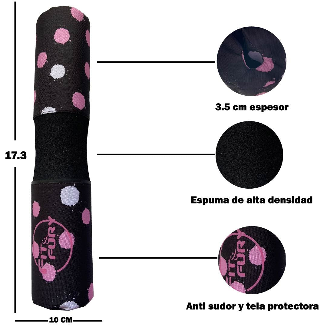 Espuma para la barra| Almohadilla de protección para la barra| Morado rombos Edición Oh my Dots