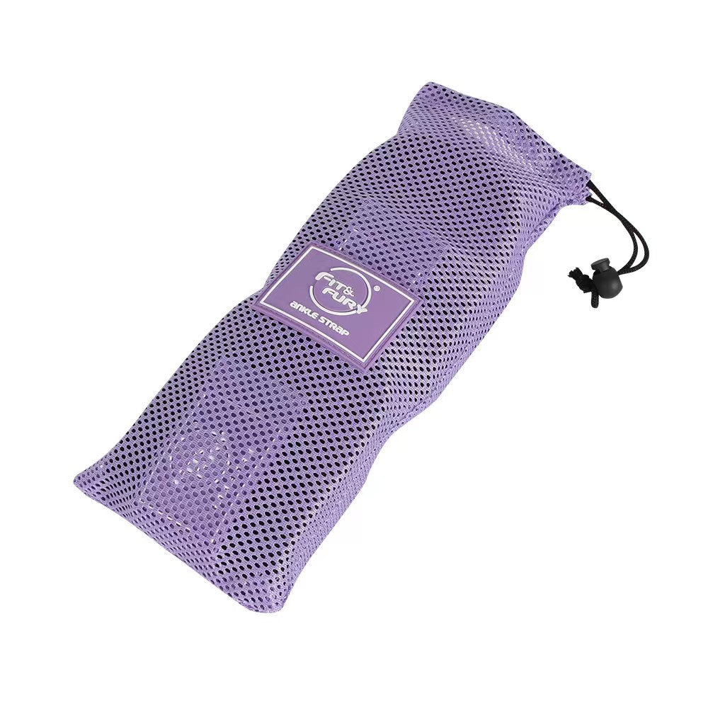 Tobilleras para polea baja| Correas gym polea| Ankle Straps Unique Lila