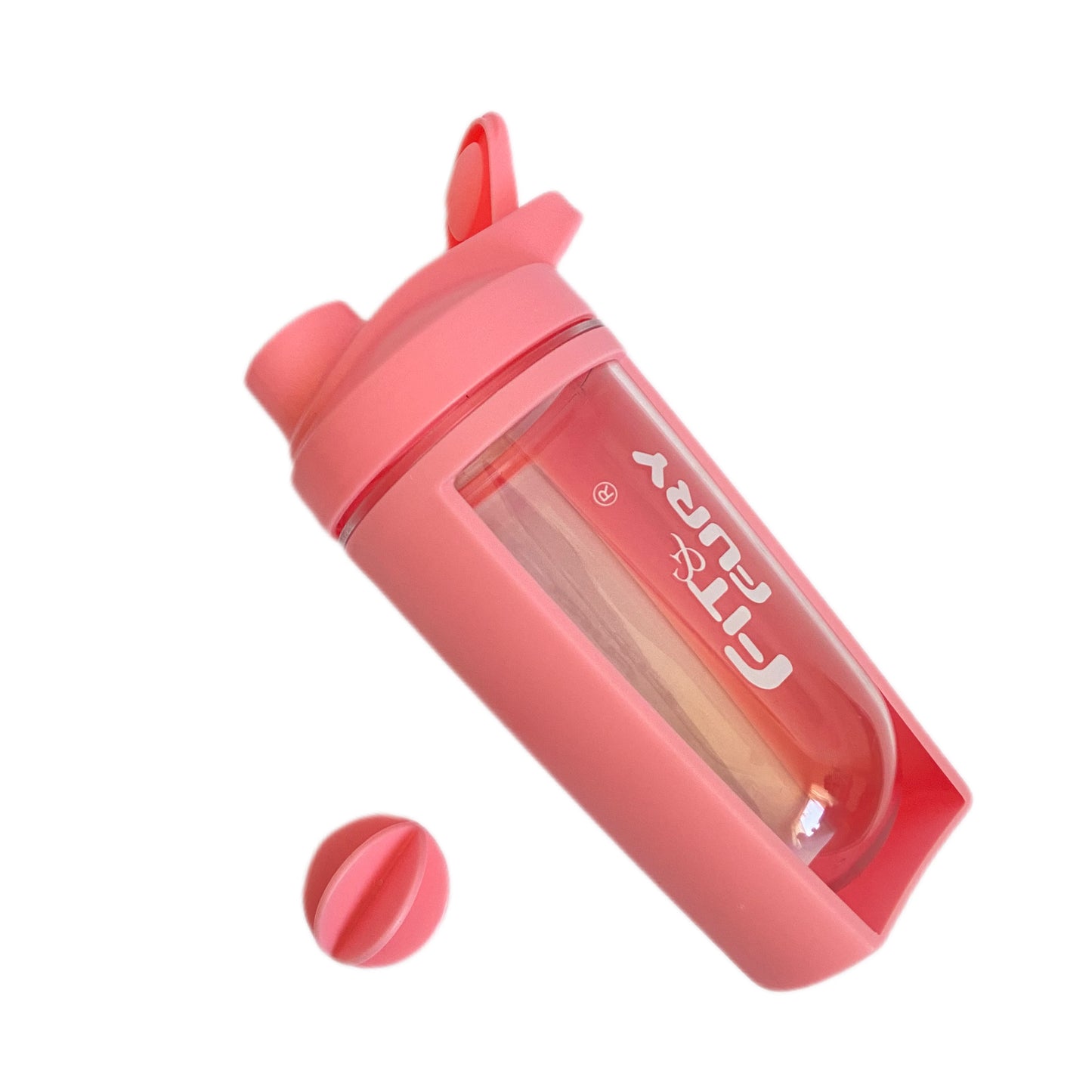 Shaker curvo | Vaso mezclador para suplementos | edición rosa