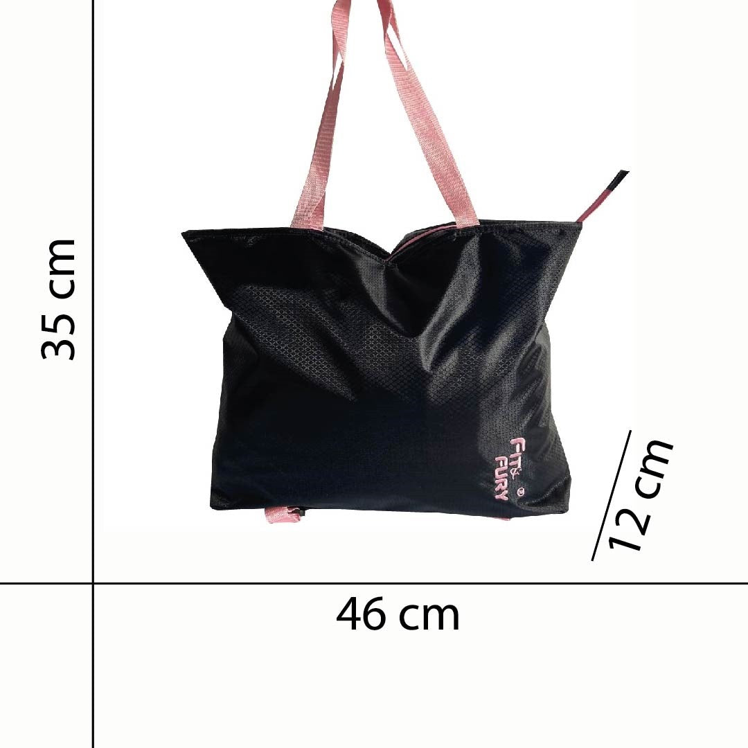 Tote Bag con compartimientos-Verona Negra