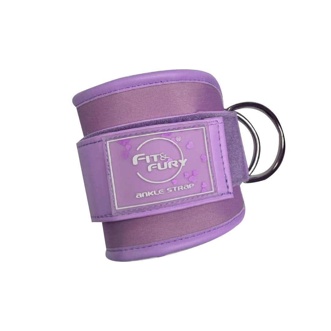 Tobilleras para polea baja| Correas gym polea| Ankle Straps Unique Lila