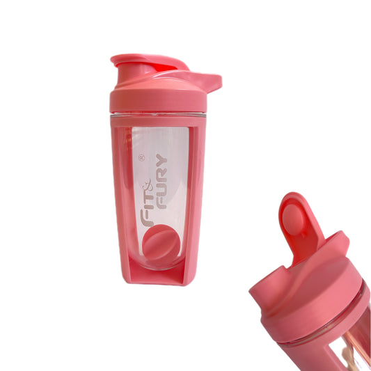 Shaker curvo | Vaso mezclador para suplementos | edición rosa