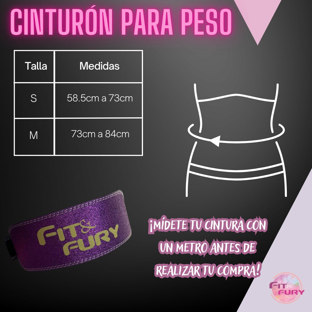 Cinturón para Peso Lumbar para Gimnasio - Soporte y Protección para Levantamiento de Pesas
-Edición Lavanda Limone