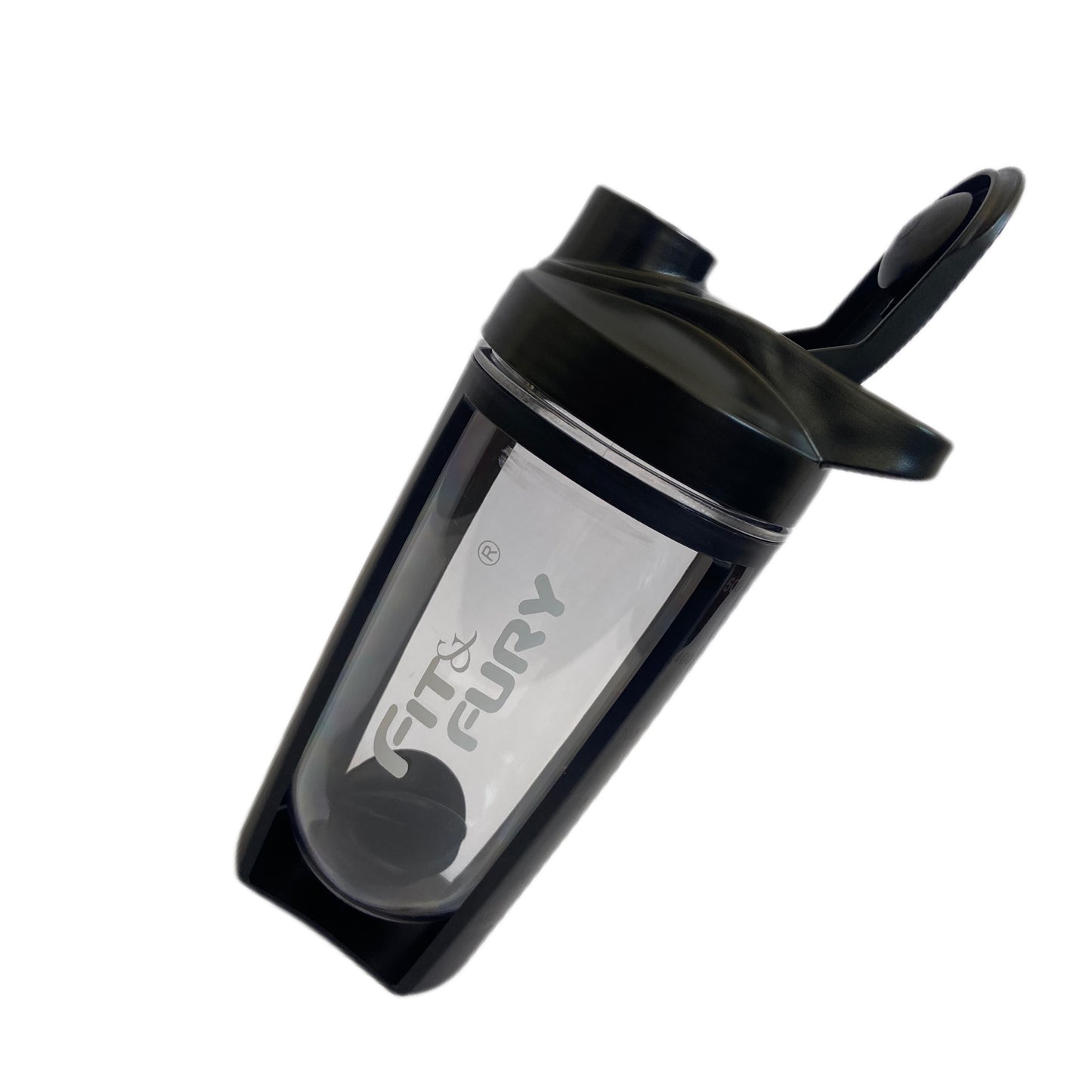 Shaker curvo | Vaso mezclador para suplementos | edición negro
