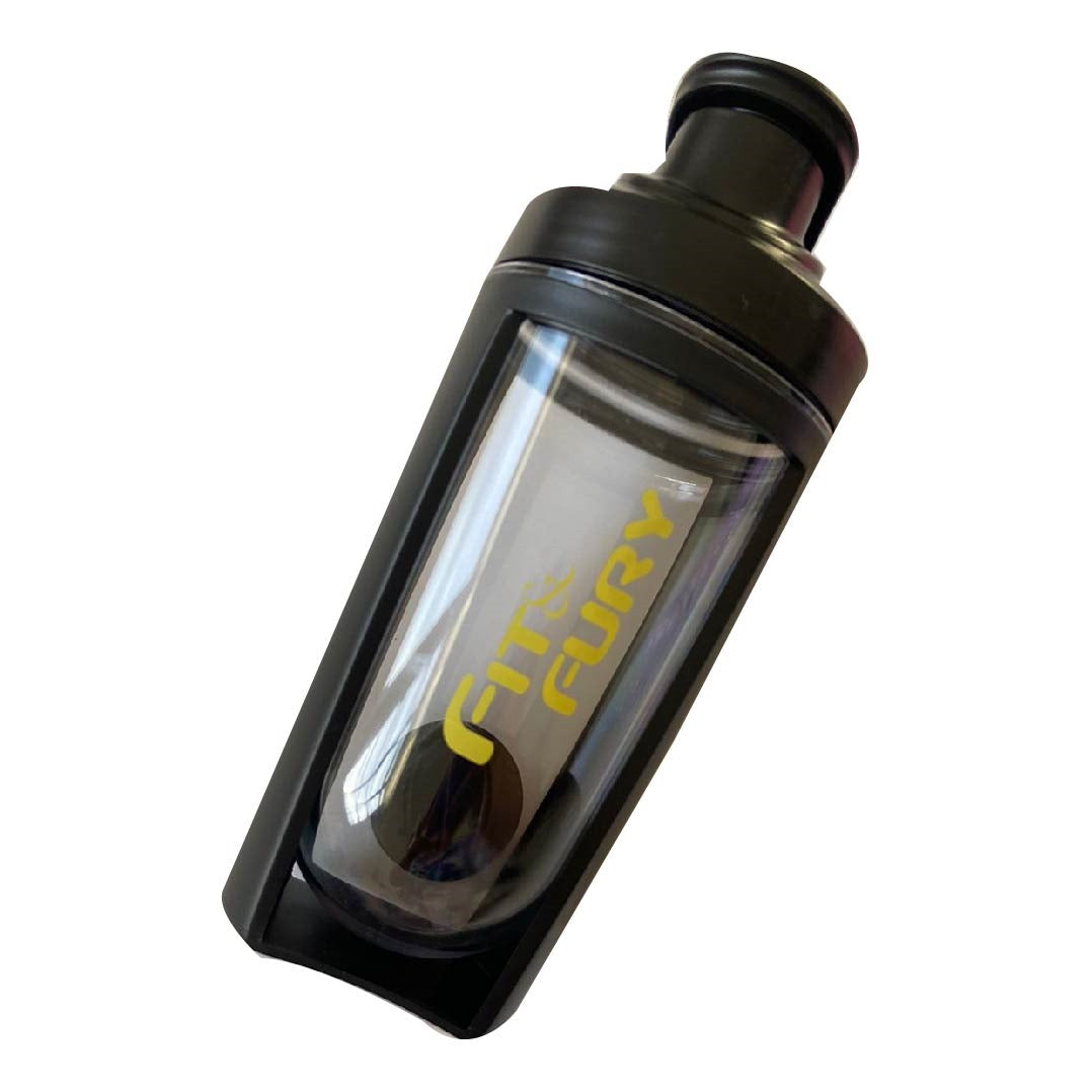 Shaker curvo | Vaso mezclador para suplementos | edición negro