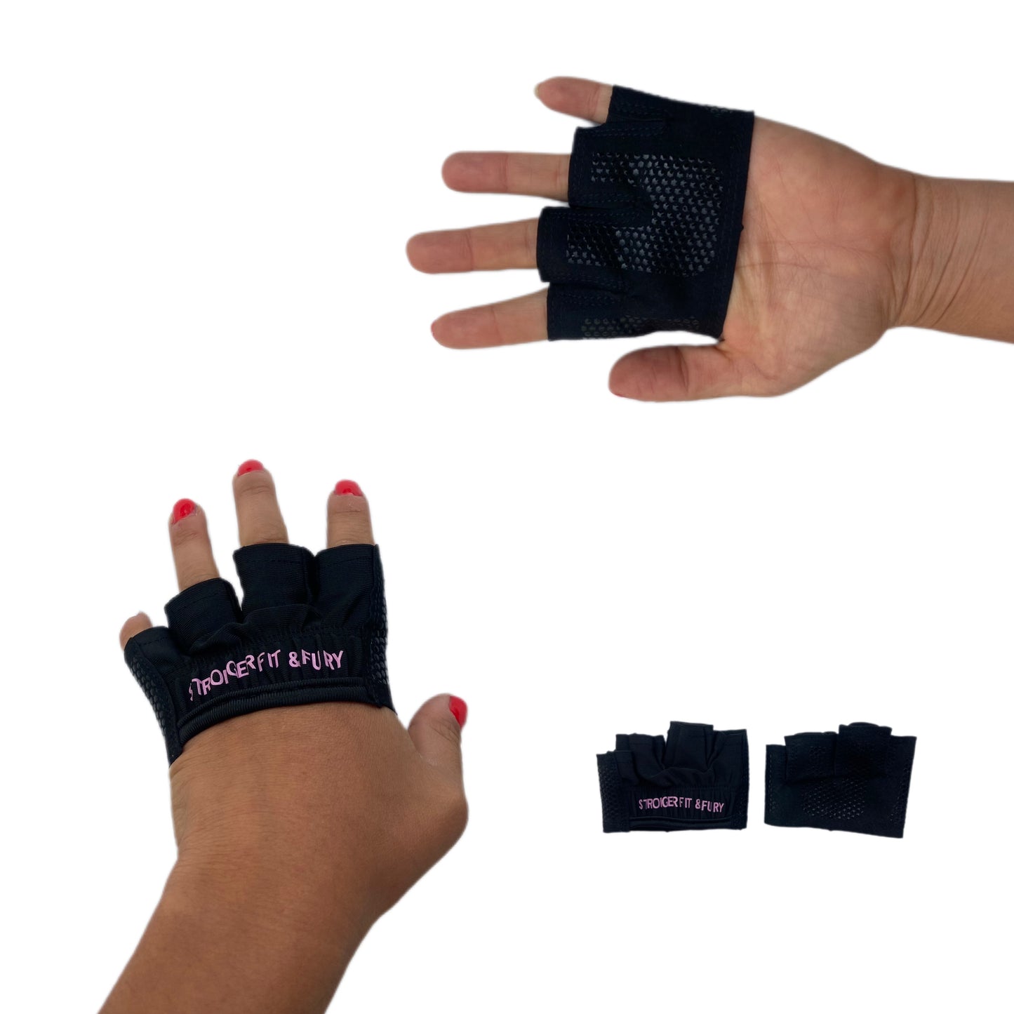 guantes cortos calleras gym pesas