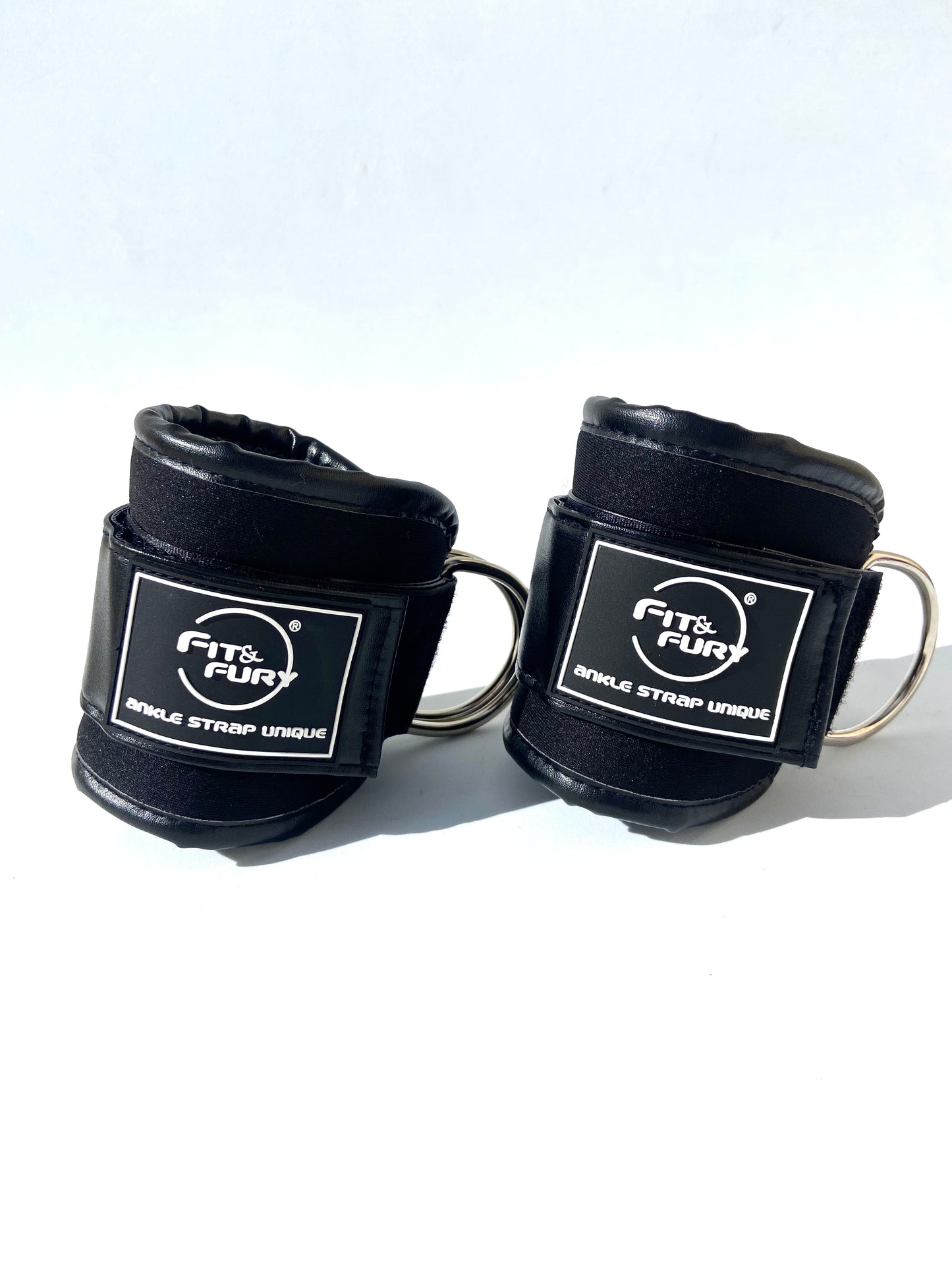 Tobilleras para polea baja|Correas gym polea| Ankle Straps Unique Negro