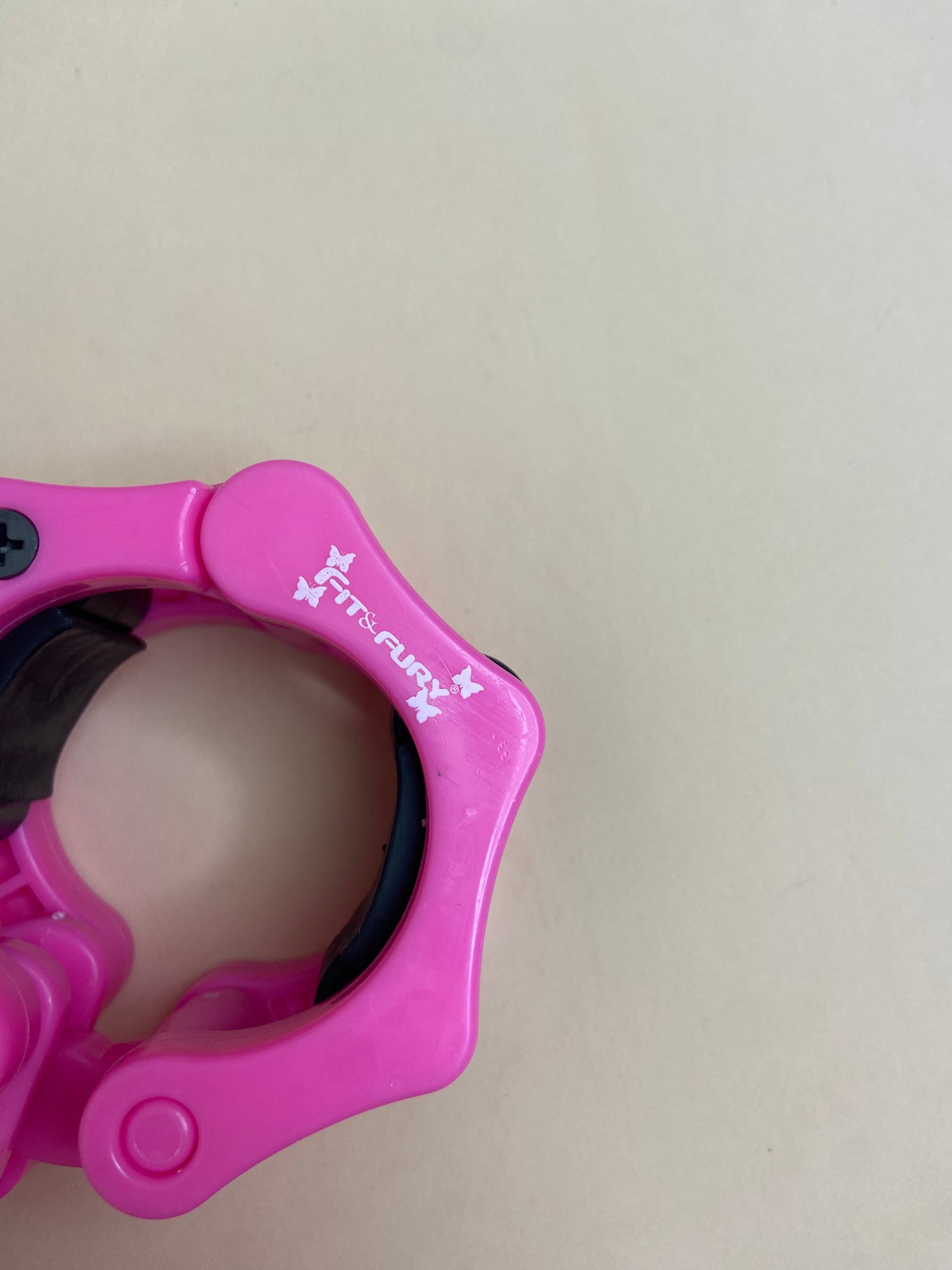 Seguro para barra olímpica gym| Collarín topes clips | Rosa