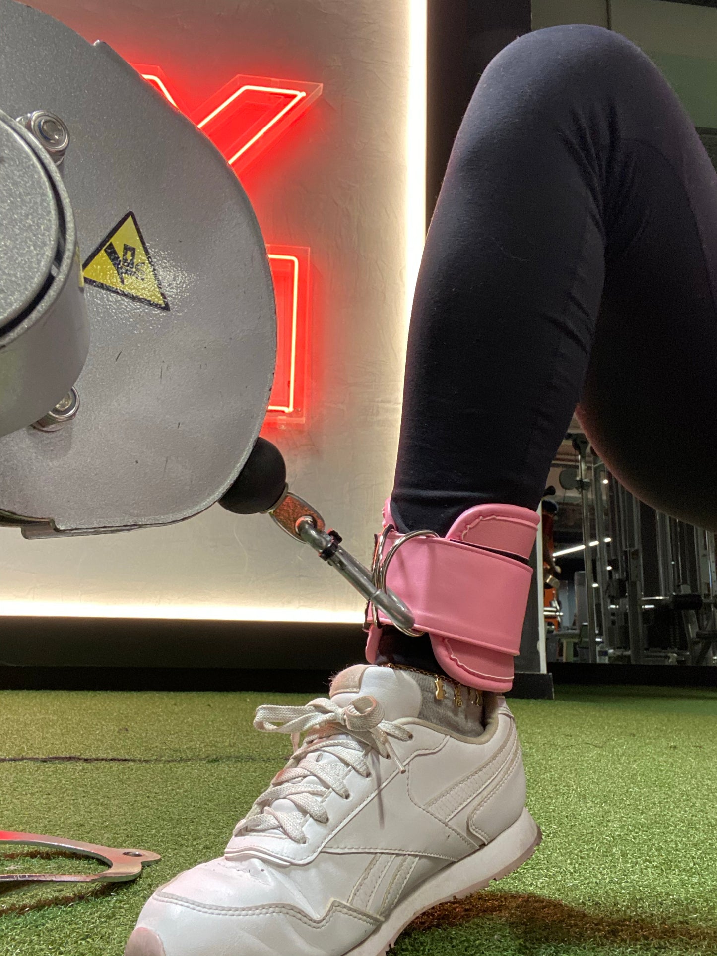 Tobilleras para polea baja | Correas gym polea| Ankle Straps Rosa Unique