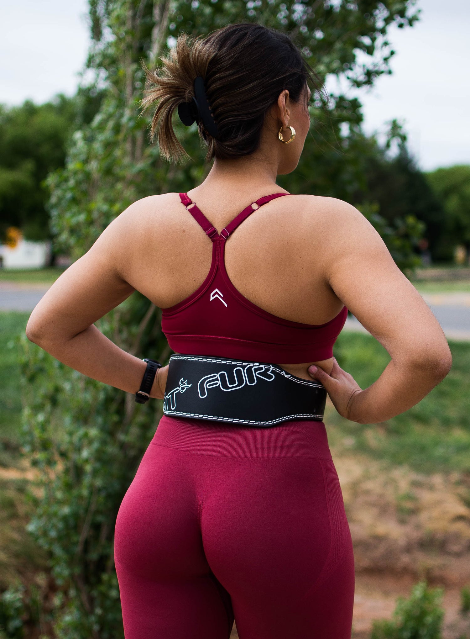 Cinturón lumbar pesas