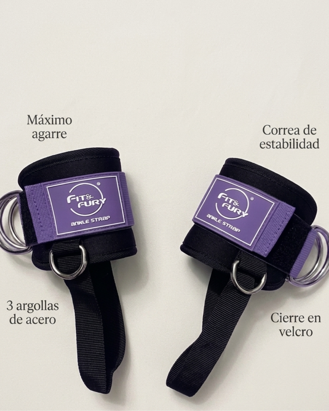Ankle Straps 3PRO -Tobillera Polea baja Pro LAVANDA
