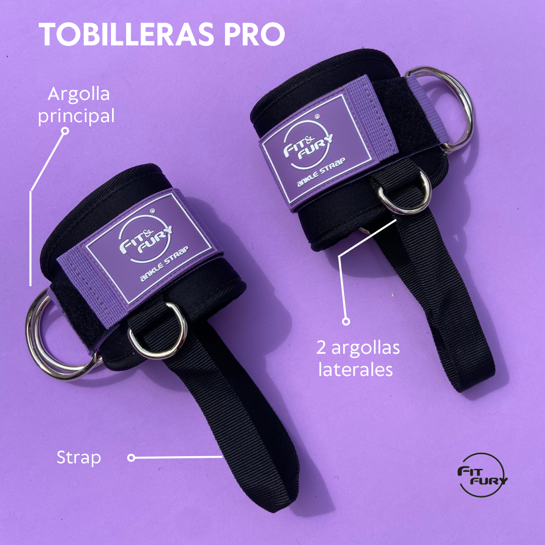 Ankle Straps 3PRO -Tobillera Polea baja Pro LAVANDA