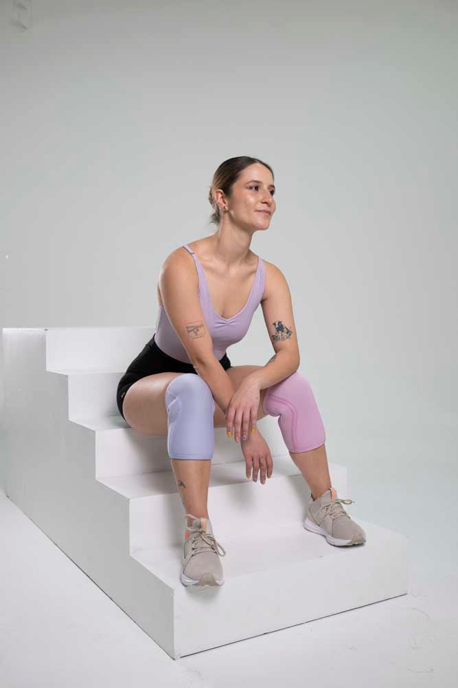 Rodillera Deportiva de Compresión Ajustable para Entrenamiento y Recuperación | rodilleras de 7 mm | rosa