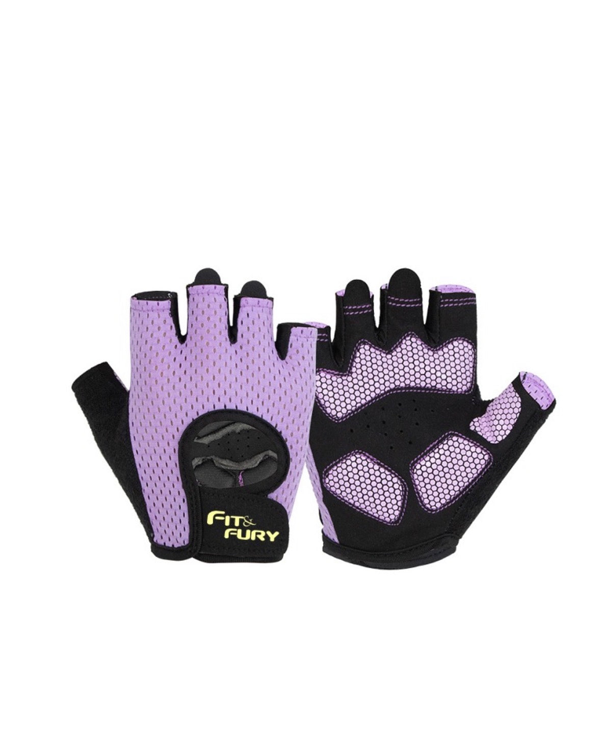 Guantes para entrenar gym|Entrenamiento de pesas| basic lila