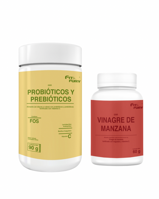 Probióticos con Vitamina C + Vinagre de manzana