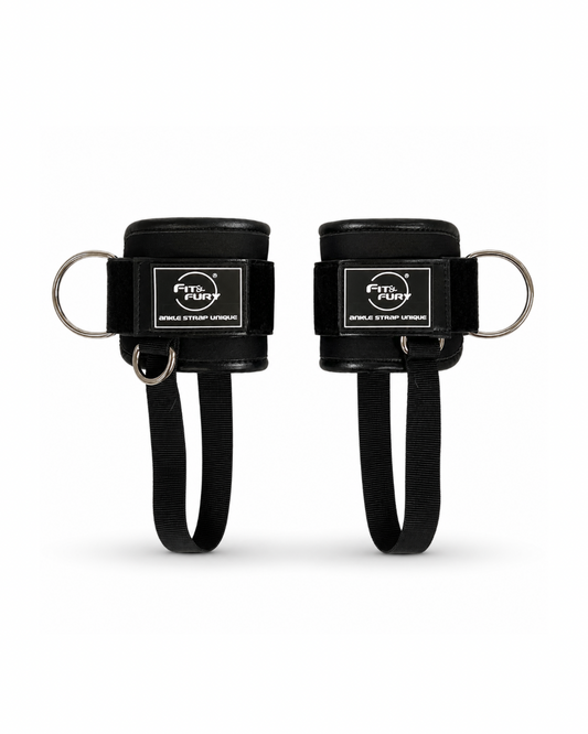 Tobilleras para la Polea baja Negro- Ankle straps 3pro