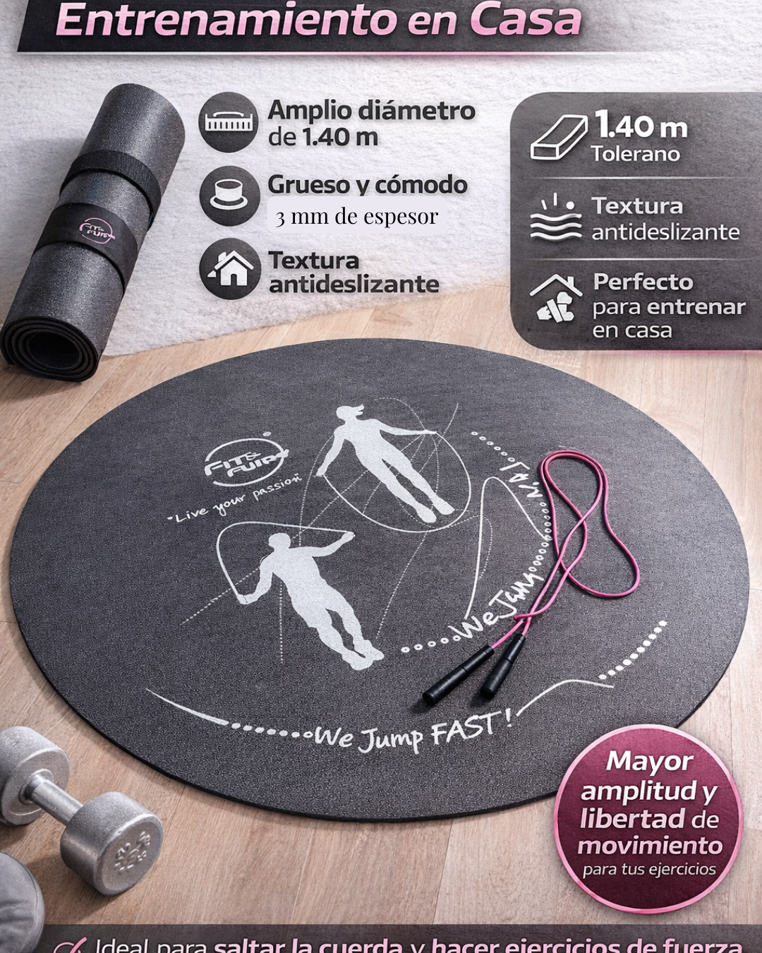 Mat circular para entrenar
