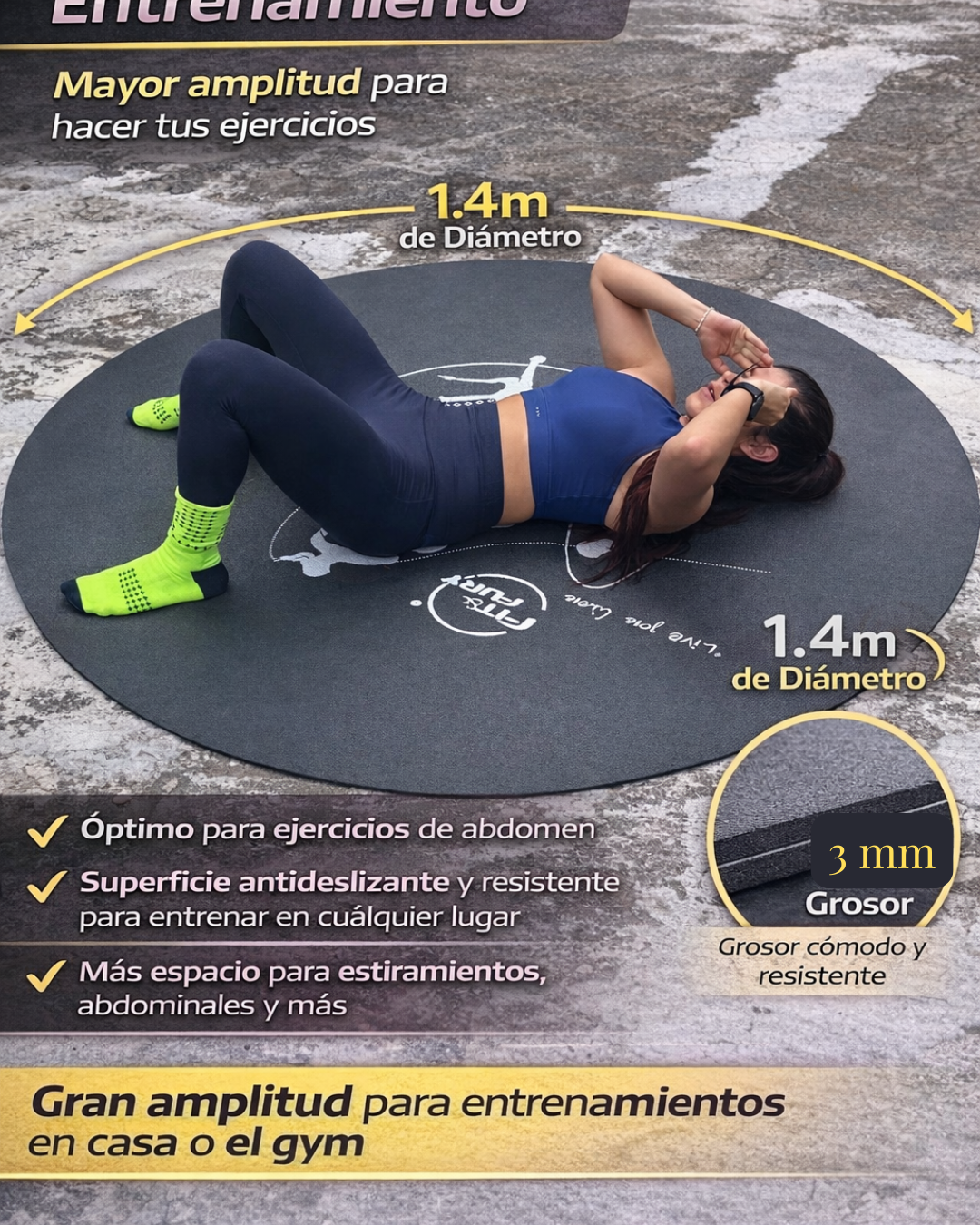 Mat circular para entrenar