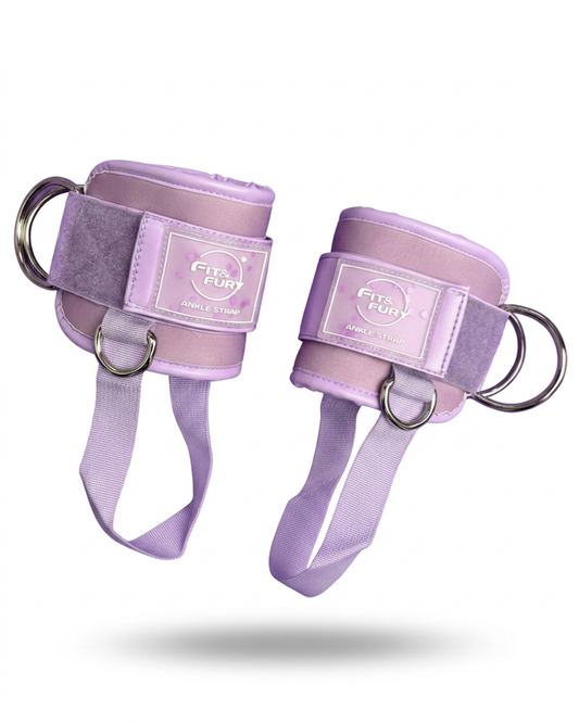Tobilleras para la polea baja- Ankle Straps 3PRO Lila I <3 U