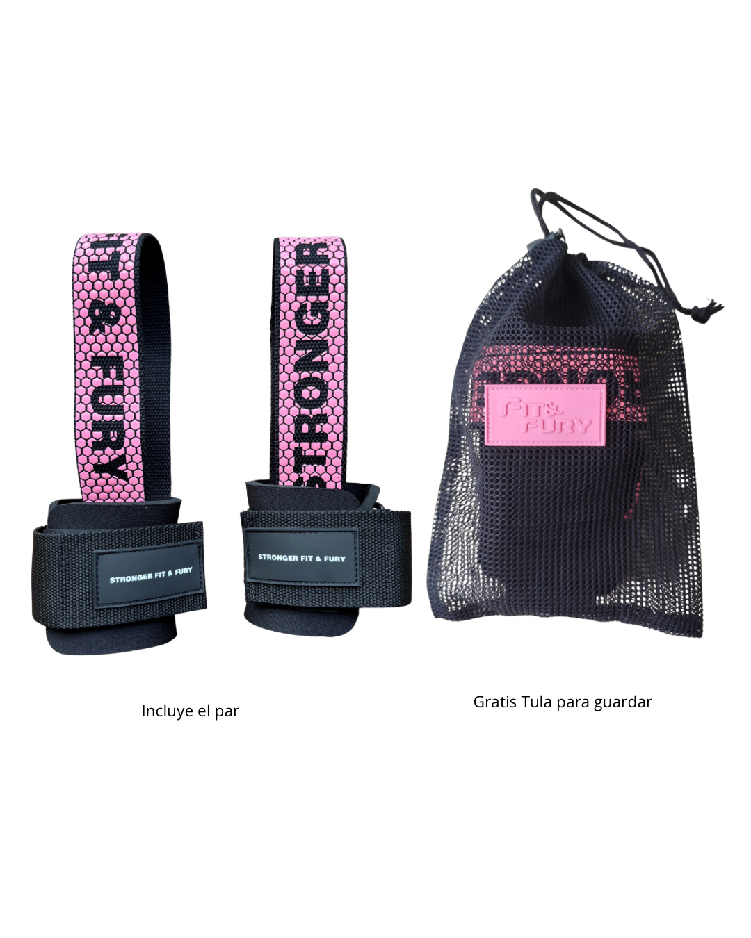 Straps con Muñequera- Full Progrip Straps