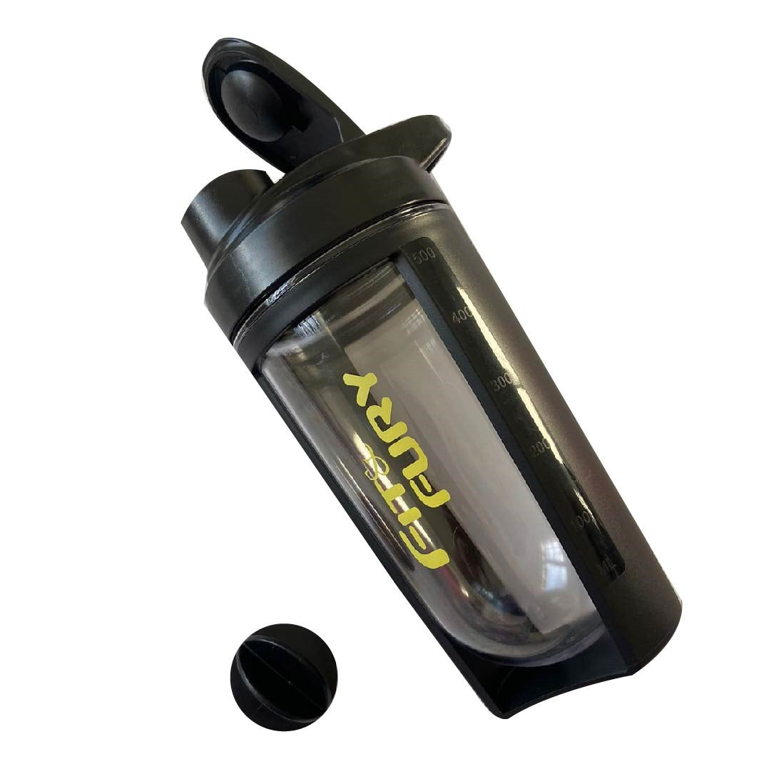 Shaker curvo | Vaso mezclador para suplementos | edición negro