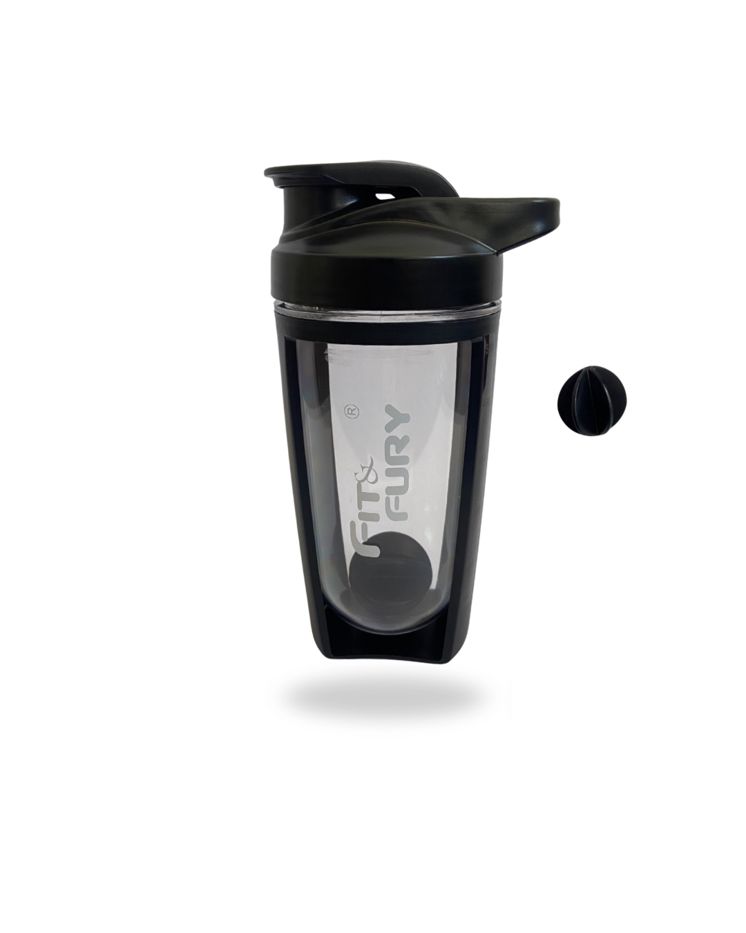Shaker curvo | Vaso mezclador para suplementos | edición negro