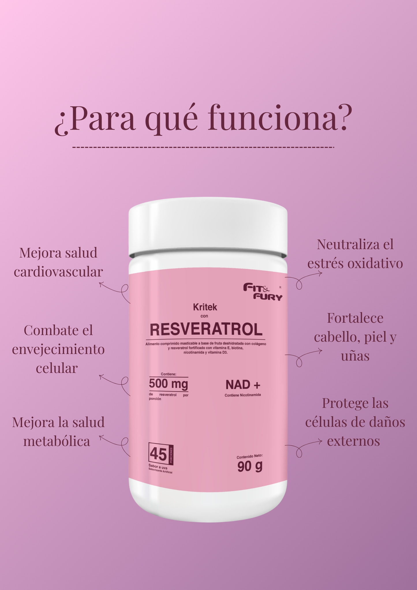 Combo bienestar: Vinagre de manzana + Resveratrol con colágeno + Prebióticos y Probióticos