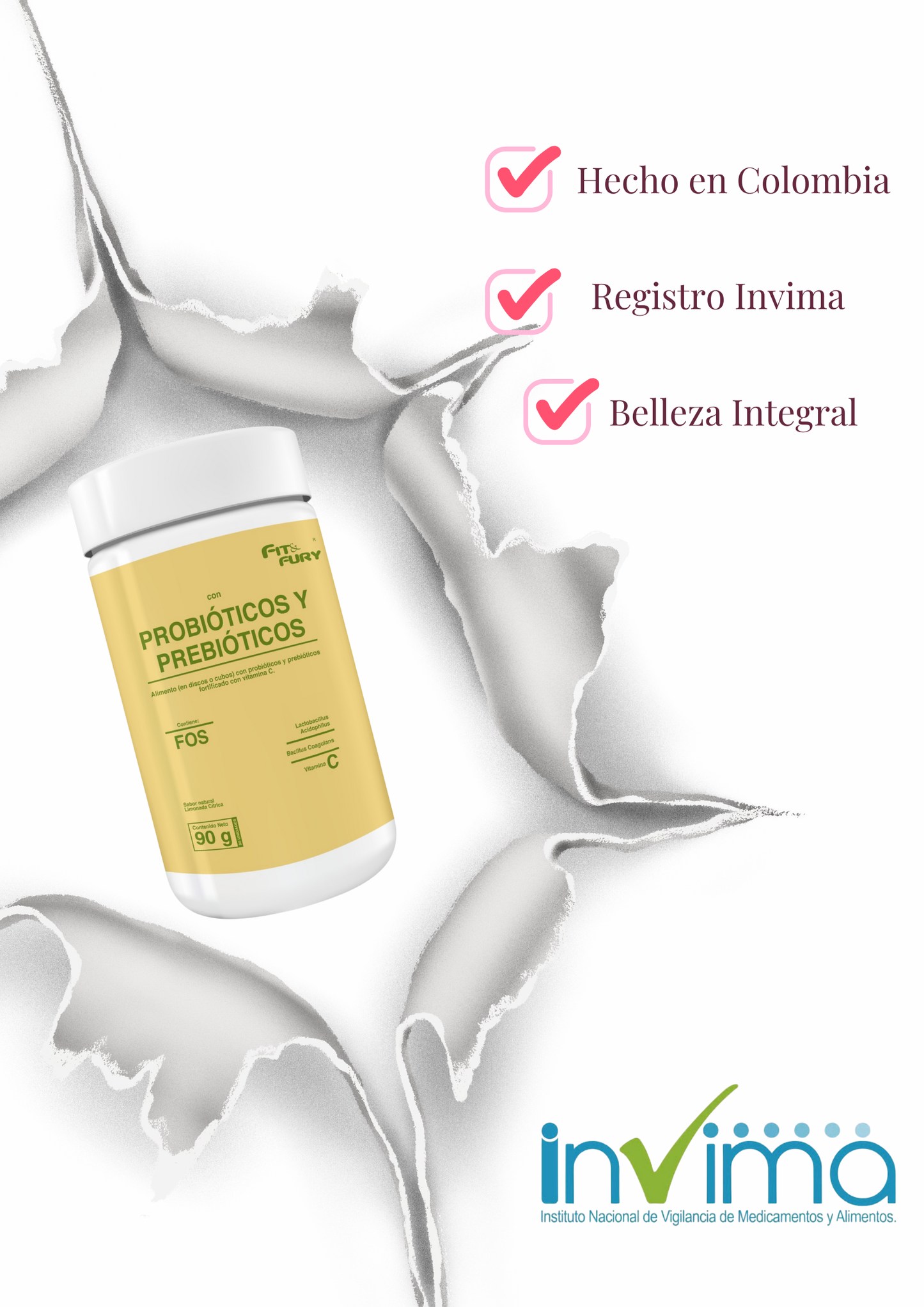 Probióticos y Probióticos masticables • Vitamina C • Lactobacillus